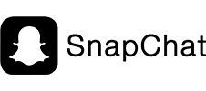 logo-snapchat-reseau-social Logo de Snapchat monochrome